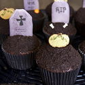 Halloween Gravestone Marshmallow Cupcake Toppers